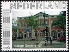 year=2015 ??, Dutch personalized stamp with Dordrecht station